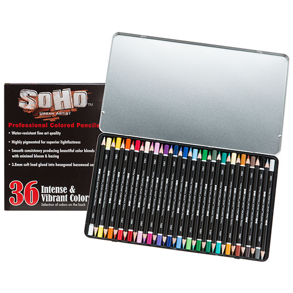 SoHo Colored Pencil Set of 36 - more sets available